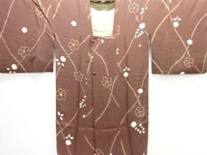 絞りねじり花模様ロング道行コート